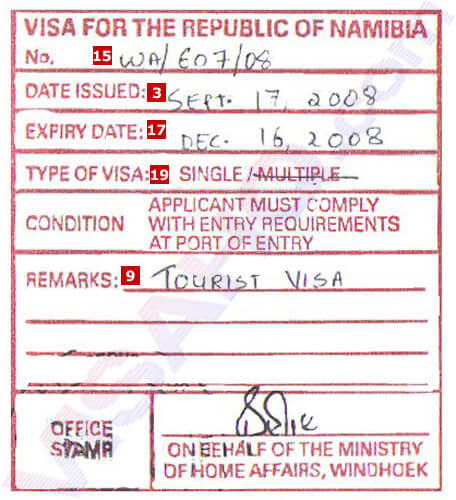 Namibia Visa